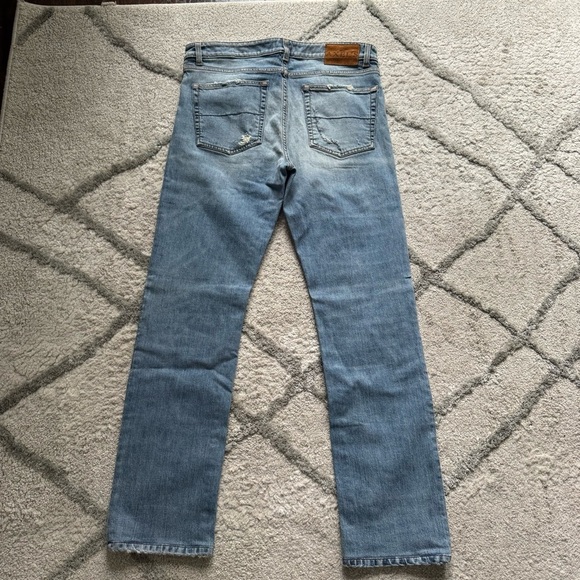 Axel’s jeans straight leg light wash distressed made in Italy size 36 - Picture 8 of 8